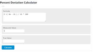 Percent Deviation Calculator