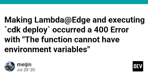 making lambda edge and executing cdk