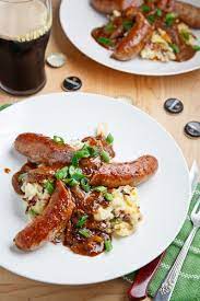 colcannon with guinness onion gravy