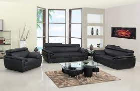 Black Leather Sofa 1stopbedrooms