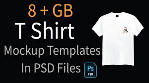 8 gb t shirt mockup templates