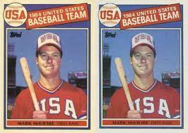 Even though the 1987 donruss mark mcgwire rookie card was produced a few years after the topps version and it is still considered to be his rookie card. 6 Most Valuable Mark Mcgwire Rookie Cards Old Sports Cards