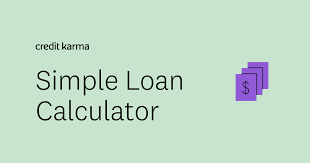 simple loan calculator credit karma