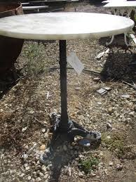Round Marble Top Bistro Table