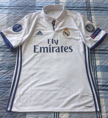 How's that for royal acceptance? Real Madrid Home Football Shirt 2016 2017 Sponsored By Emirates