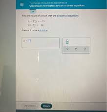 Solved O Systems Of Equations And