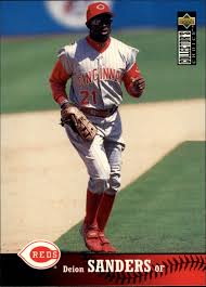 1990 donruss deion sanders #427 baseball card. 1997 Collector S Choice Baseball Card 305 Deion Sanders Ebay