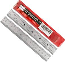 The largest ticks on a ruler represent a full inch, and the distance between each large tick is 1″. Amazon Com Offidea Machinist Ruler 6 Inch 2 Pack Rigid Stainless Steel Ruler With Inch Metric Graduations 1 64 1 32 Mm And 5 Mm 6 Inch Ruler Metric Ruler Metal Rulers