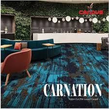 blue candus carnation nylon cut pile