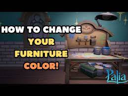 furniture color in palia