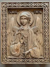 Guardian Angel Archangel Wooden Carved