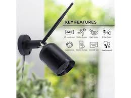 Merkury Innovations Smart Outdoor 1080p Weather Resistant Motion Sensor Night Vision With Control Wi Fi No Hub Required