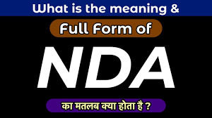 NDA Full Form in Hindi | NDA ka full form kya hai | What is the meaning of  NDA in Hindi ? - YouTube