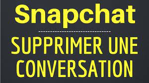 SUPPRIMER CONVERSATION Snapchat, comment effacer une conversation Snap -  YouTube