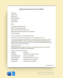 16 free loan application letter sles