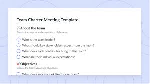 team charter meeting template fellow app