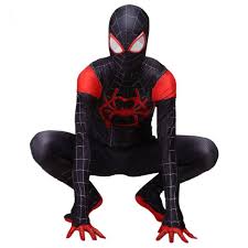 Total delivery date is based on the time it will take to tailor your costumes/made to order + the time is taken for the finished item to be shipped to you. Miles Morales Costume Black Spider Man Suit For Adult And Kids