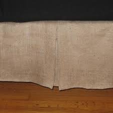 extra long twin size natural burlap bed