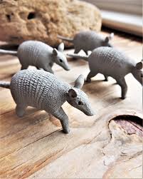 Miniature Armadillo Plastic Animals