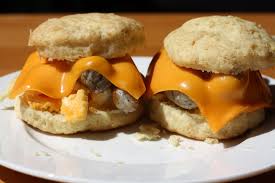 sausage egg cheese biscuits yummy