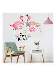 Flamingos Wall Art Decal Removable