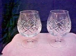 Crystal Snifter Glasses Set Of Two