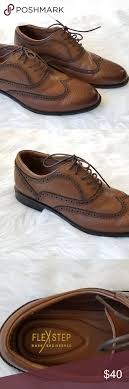 G H Bass Co Flex Step Wingtip Tan Shoe Size 11 These
