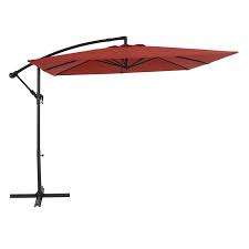 Red Outdoor Aluminum Umbrella