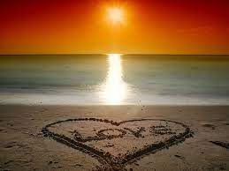 Romantic Beach Sunset Hintergrundbilder ...