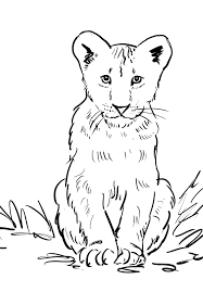 Learn about famous firsts in october with these free october printables. Lion Cub Coloring Page Art Starts