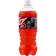 mountain dew code red cherry soda pop