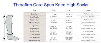 Therafirm Core Spun 20 30 Mmhg Knee High Compression Socks