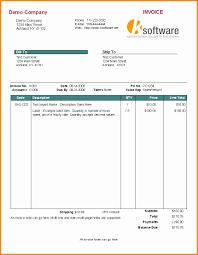 Example Of Invoices For Services Rendered Free Sample