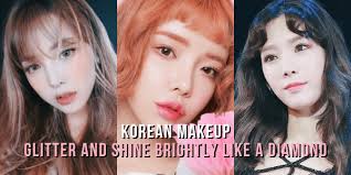 korean makeup glitter and shine k