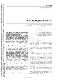 pdf cleft lip and or palate review