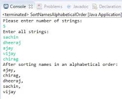 Authors without initials‎ (1 p) a. Java Program To Sort Names In An Alphabetical Order