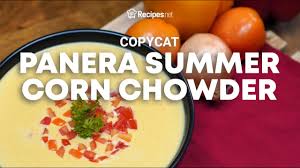 Panera bread's delightful seasonal chowder features sweet corn kernels that are balanced with a creamy base and spicy accents. How To Make Creamy Corn Soup Panera Summer Corn Chowder Copycat Recipes Net Youtube