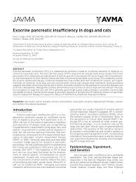 pdf exocrine pancreatic insufficiency