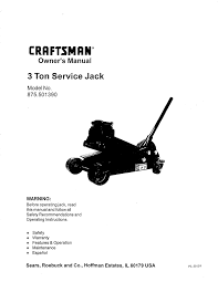 craftsman 875 501390 owner s manual pdf