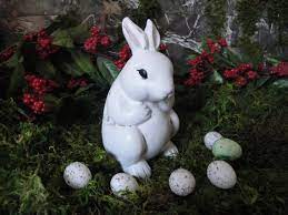 Bunny Rabbit Garden Statue Rabbit Lover