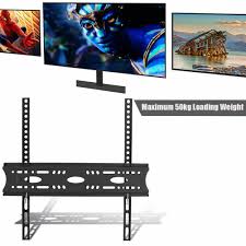 Farmhouse tv stand wood sliding barn doors modern entertainment center for 65 inch tv, living room tv console storage cabinet with doors and adjustable shelves, white 4.1 out of 5 stars 118 $149.59 $ 149. Tv Stand Fixed Tv Wall Mount Bracket For 30 32 42 55 60 Inch Lcd Led Tv With 50kg Capacity Vesa 400x400mm Tv Beugel Tv Mount Aliexpress