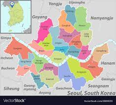 map seoul south korea royalty free