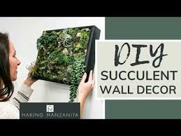 Diy Fake Succulent Wall Decor Tutorial