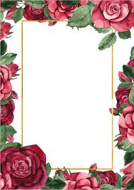 rose frame images free on