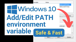 add edit path environment variable in