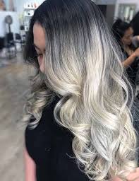 The blonde highlights on black hair melt with the angled ends creating a mini ombre that makes the hairstyle so light and edgy. 25 Stunning Hair Colors For East Asian Ladies