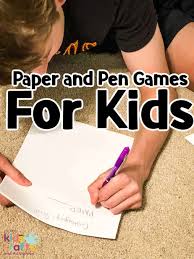 10 paper and pen games for kids