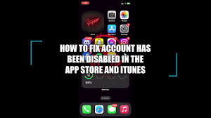 fix your account has been disabled
