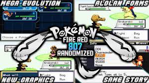 POKEMON FIRE RED 807 RANDOMIZED (GBA) | ROM WITH MEGA EVOLUTION, SAME  STORY, DNS SYSTEM & MORE! - YouTube