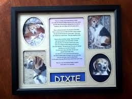 personalized pet memorial frame with